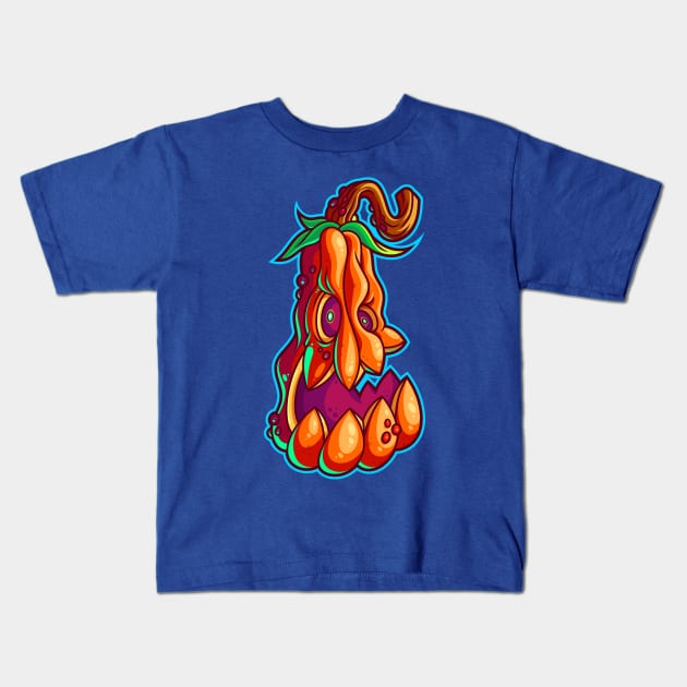 Pumpkin 2 Kids T-Shirt by ArtisticDyslexia